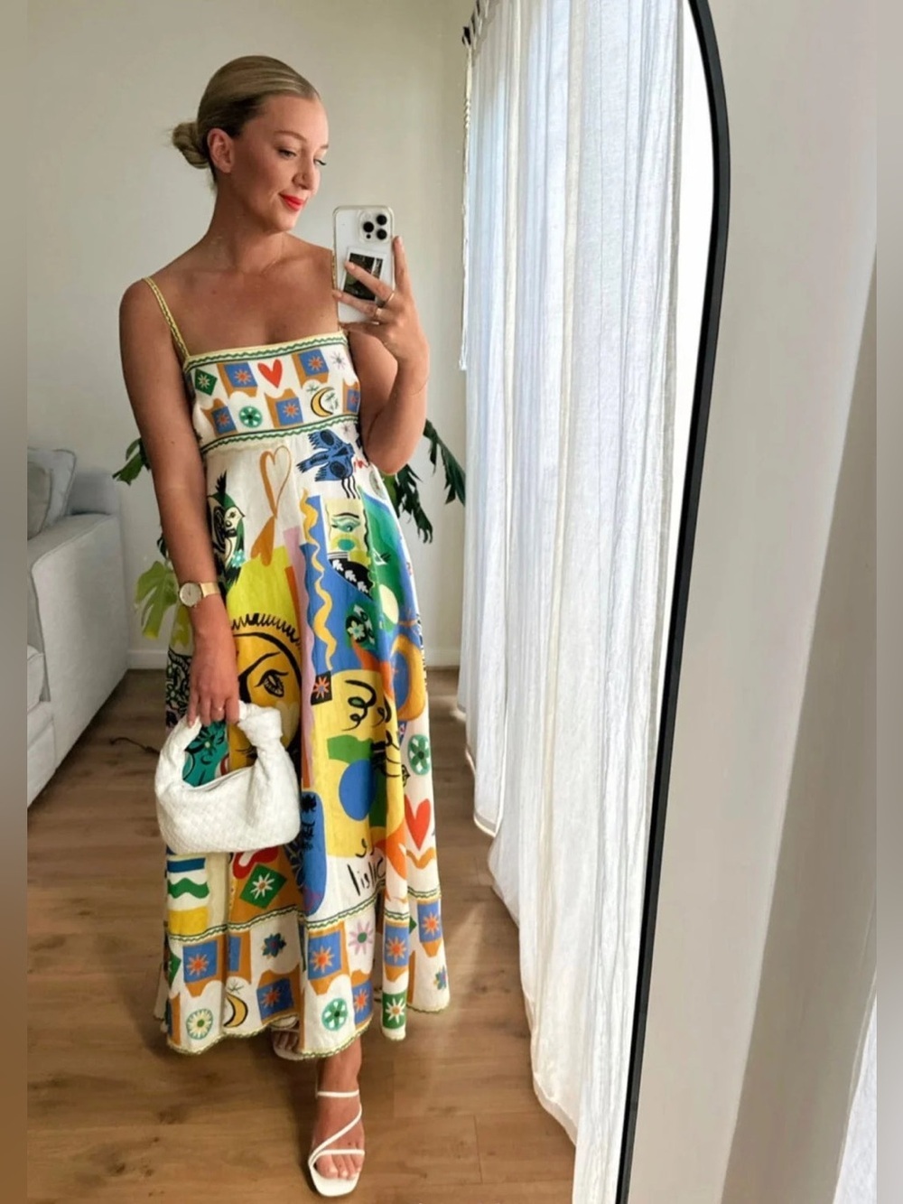 Commense Colorful Abstract Print Dress